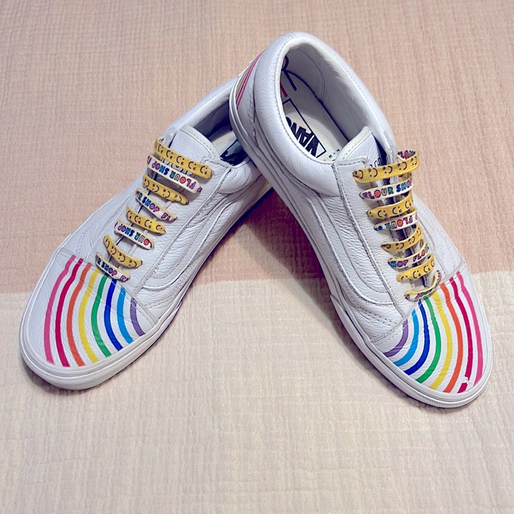 Special edition Vans brand sneakers introduces “Flour Shop” by Amirah Kassem 🌈